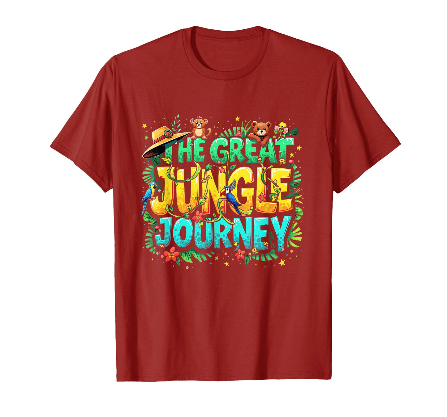 Retro The Great Jungle Journey Adventure Theme VBS Design T-Shirt