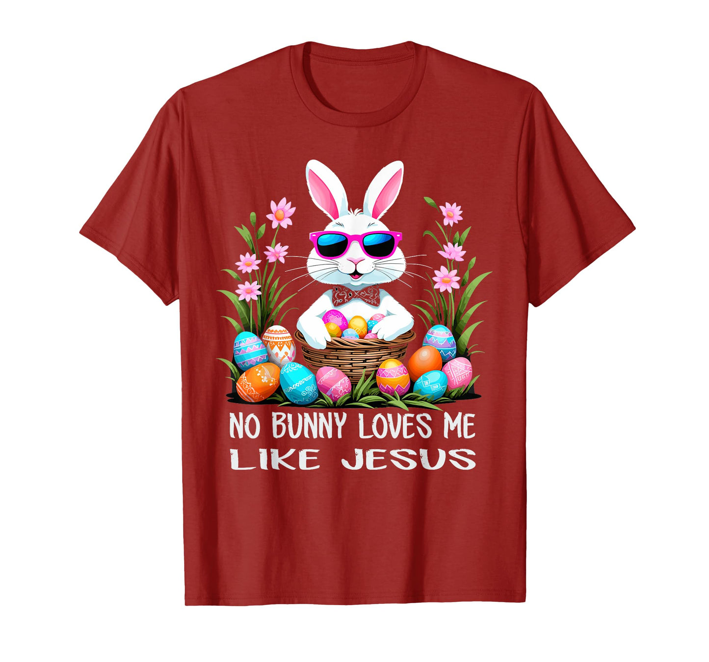 No Bunny Loves Me Like Jesus Cute Easter Christian T-Shirt