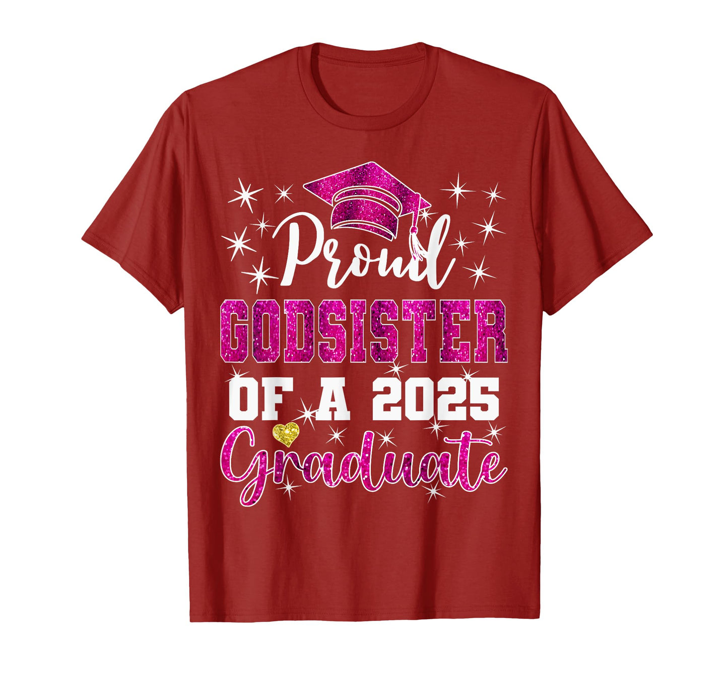 Super Proud Godsister of 2026 Pinkuate Pinkuation Family T-Shirt