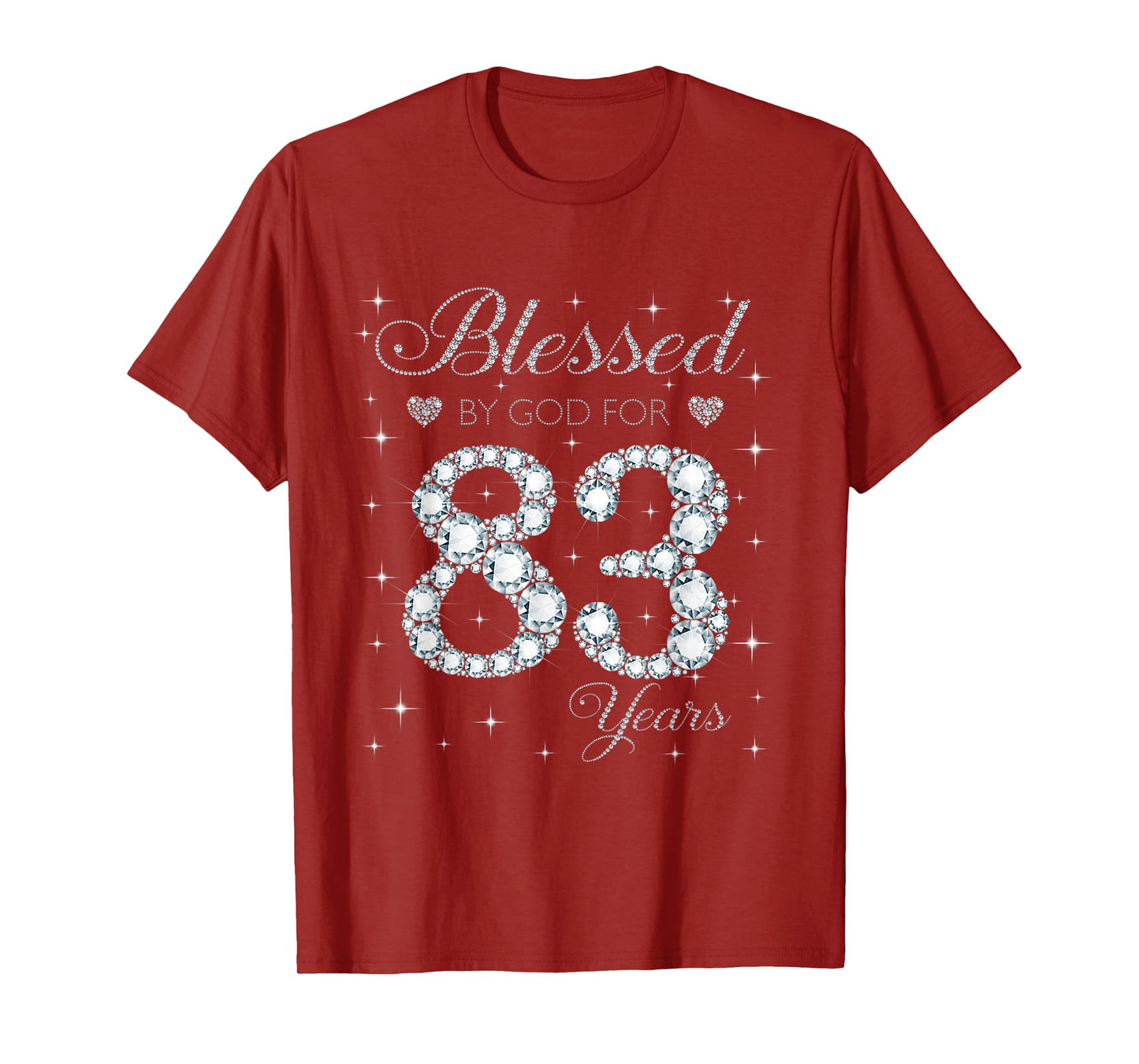 Blessed by God For 83 Years Old 83rd Birthday Gift For Women T-Shirt