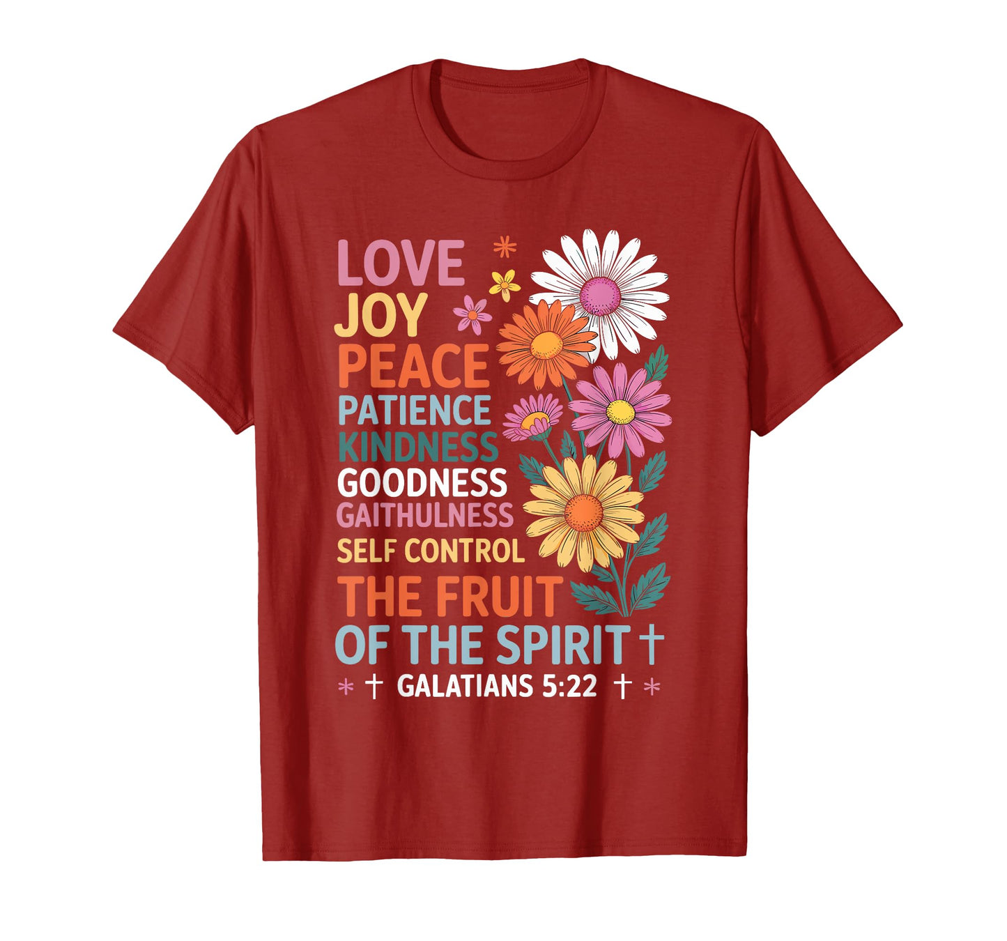The Fruit of the Spirit Christian Cross Jesus T-Shirt