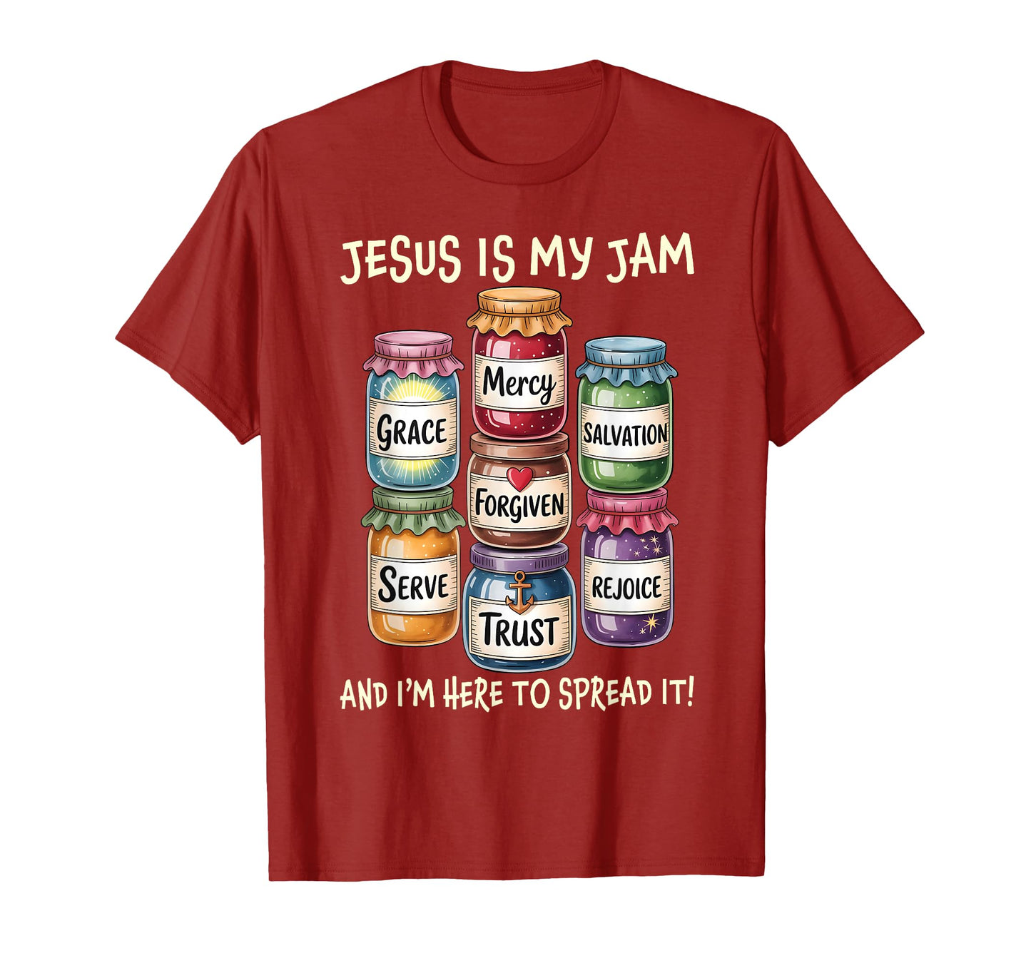 Vintage Jesus is My Jam and Im Here to Spread It Bible Verse T-Shirt