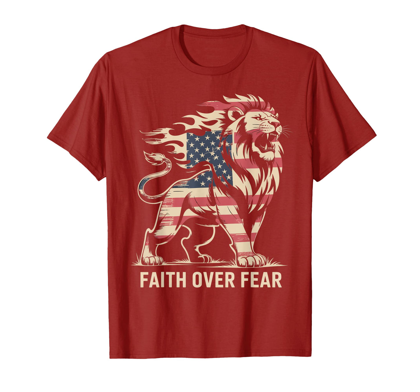 Faith Over Fear Mens T-Shirt