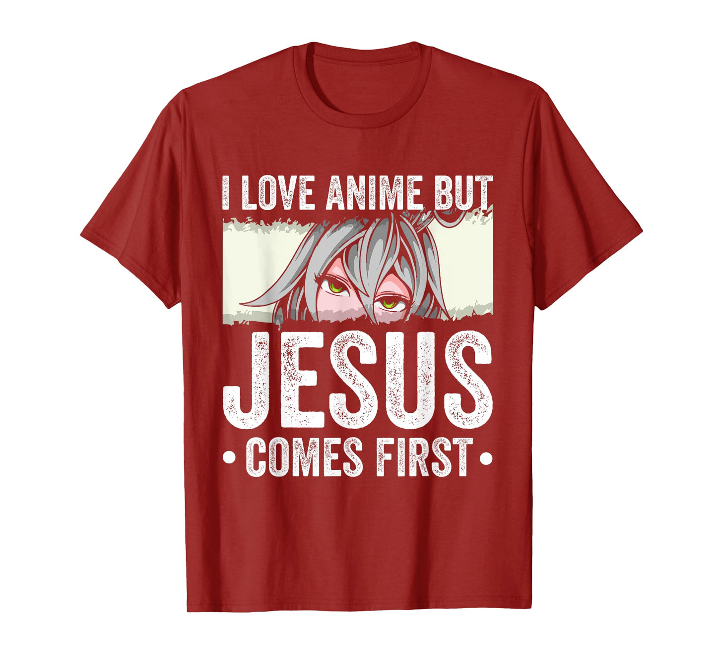 I Love Anime BUT Jesus Comes First Anime Jesus Faith T-Shirt