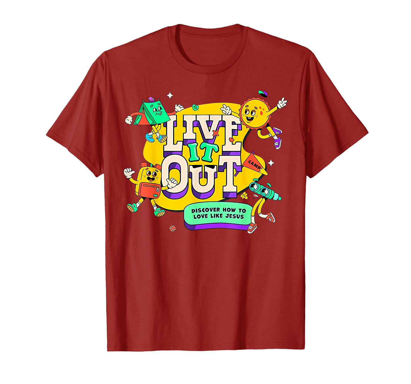VBS 2025 Live It Out Love Like Jesus Vacation Bible School T-Shirt