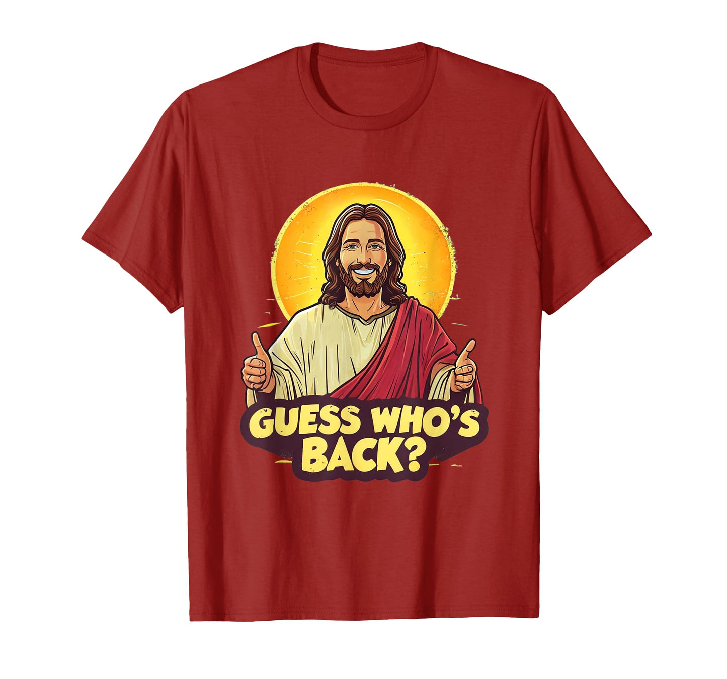 Easter Guess Whos Back Jesus Funny Religious Men Women Kids T-Shirt