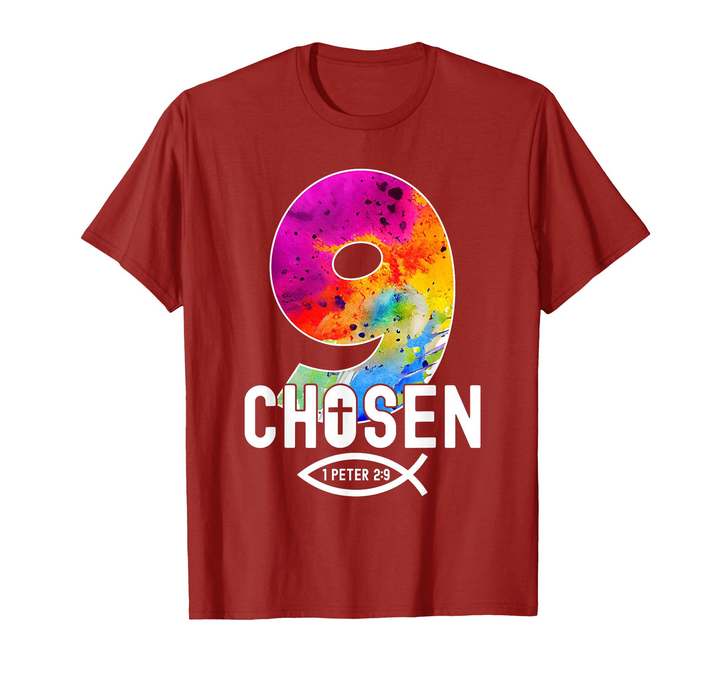 Chosen 9 Religious 9 Years Jesus 9TH Birthday T-Shirt