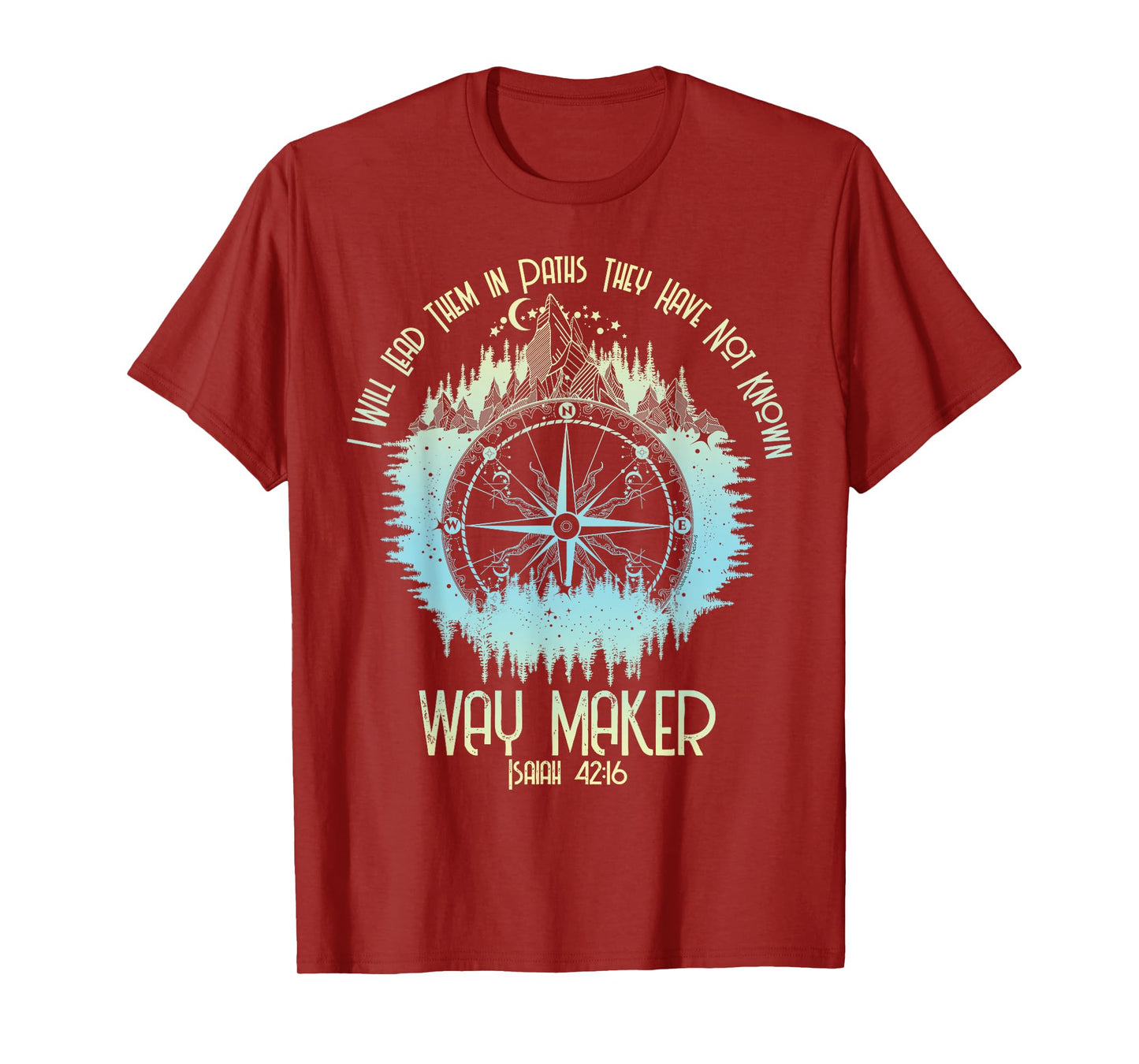 Spiritual Way Maker Bible Verse Christian Faith Way Maker T-Shirt