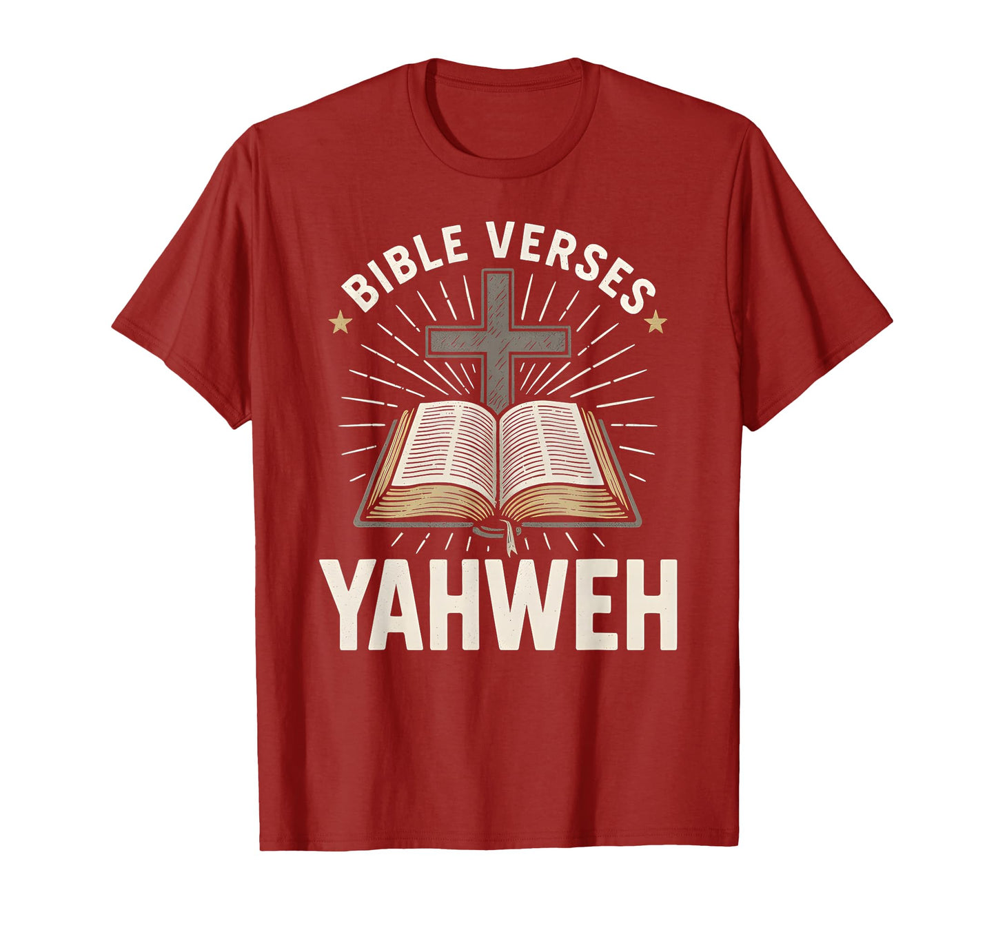 Bible Verse Yahweh Vintage Mens Christian Faith T-Shirt
