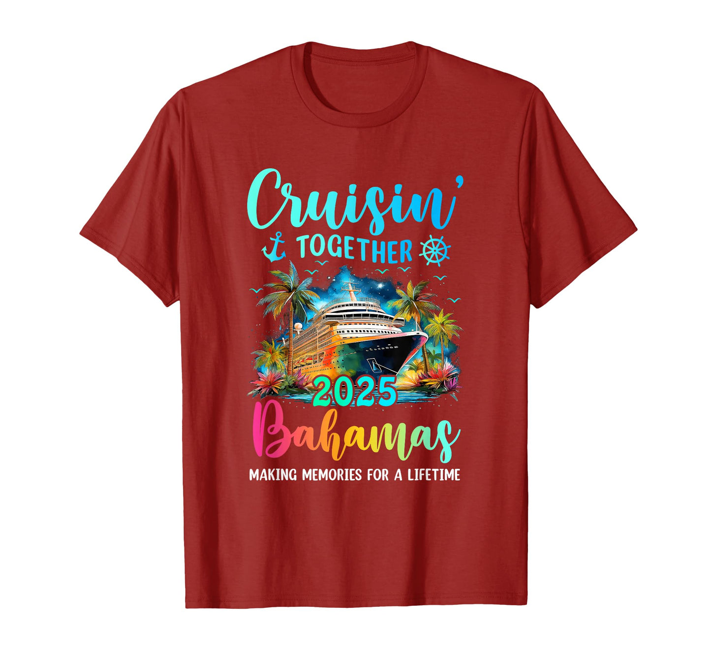 Cruisin' Together Bahamas 2025 Family Cruise Vacation T-Shirt
