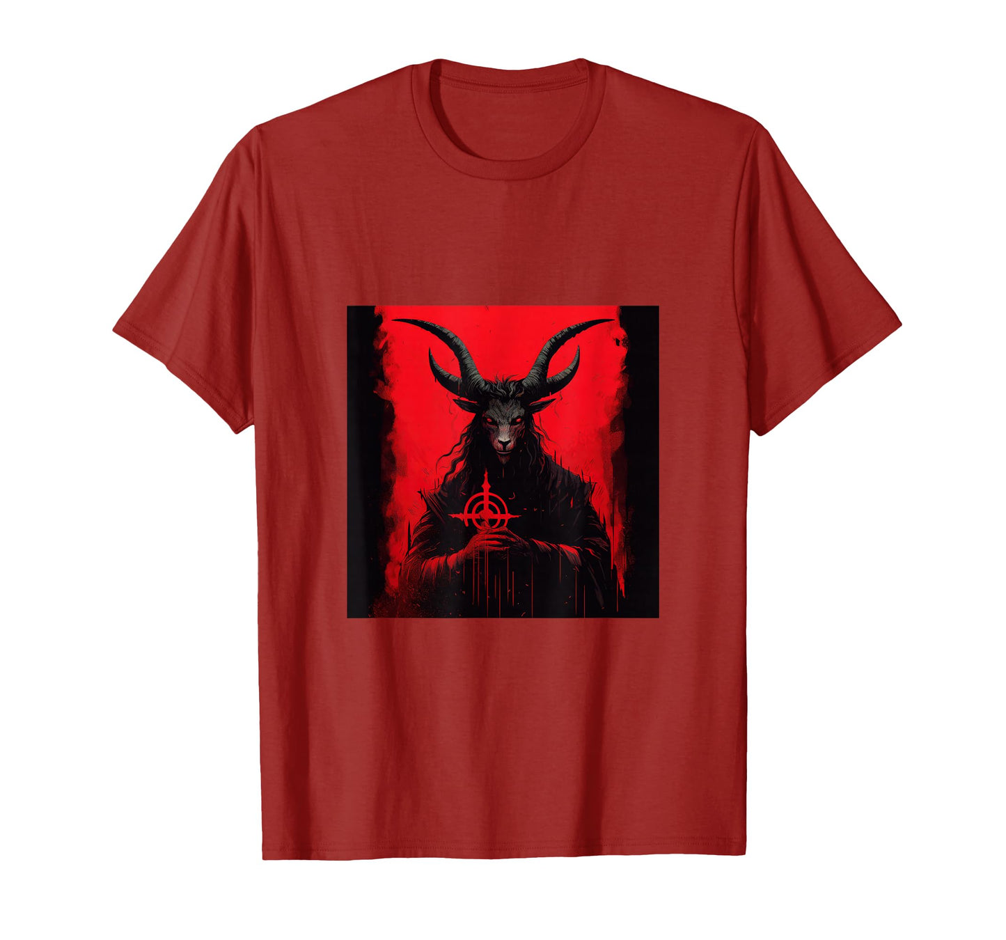 Goat AntiChrist Satanism Devil Seal Goth Occult Satan T-Shirt
