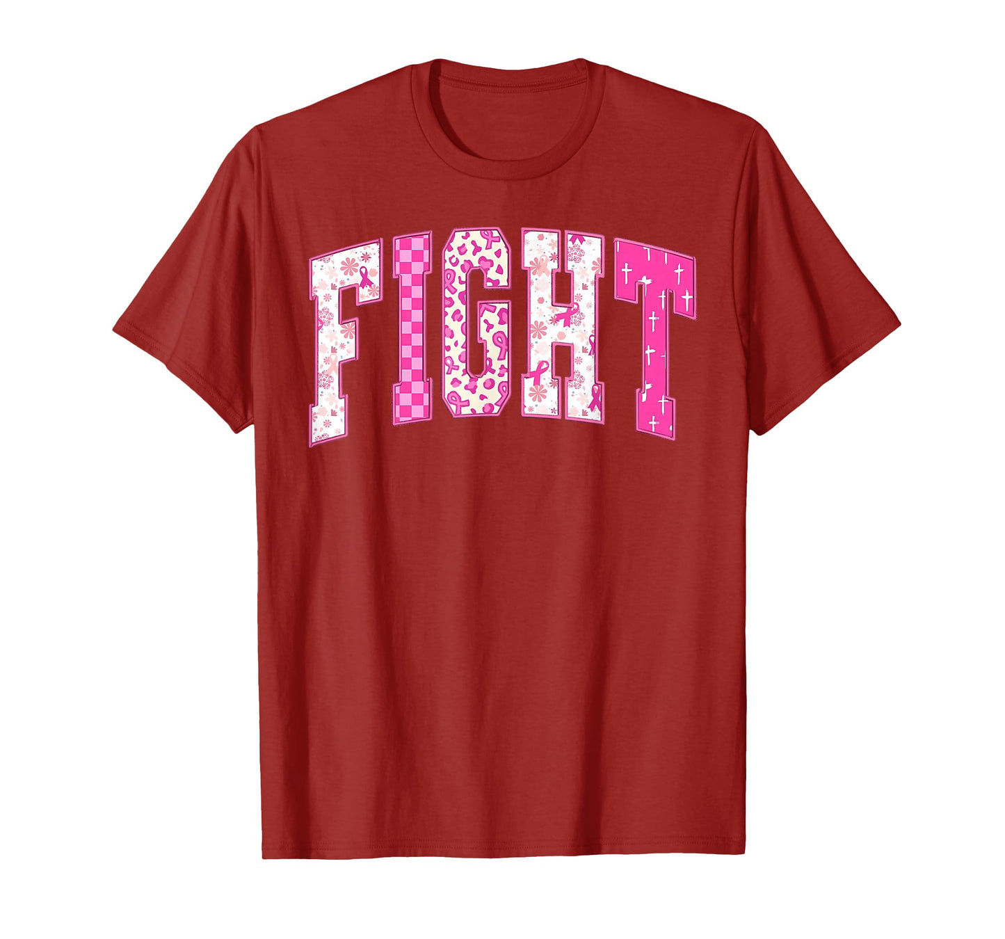 Breast Cancer Christian Fight Hope Faith Love Matching Group T-Shirt