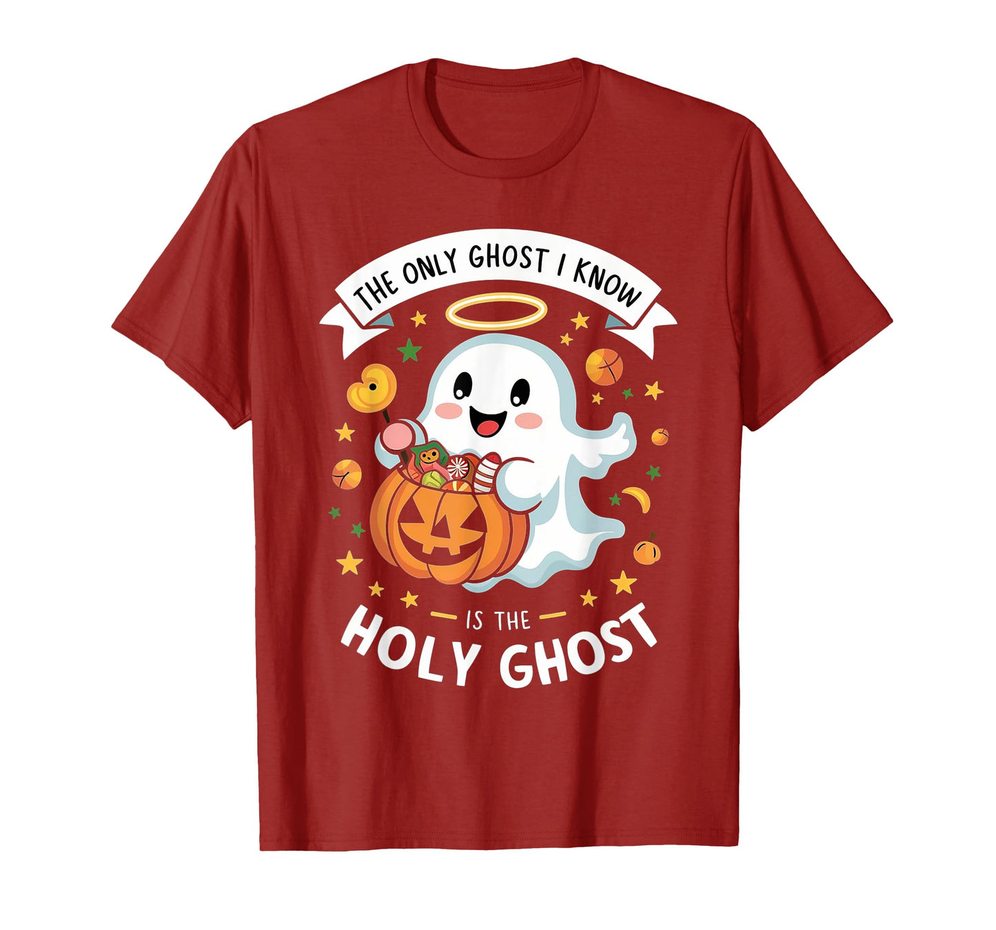 Christian Halloween Kids Only Ghost I Know is the Holy Ghost T-Shirt