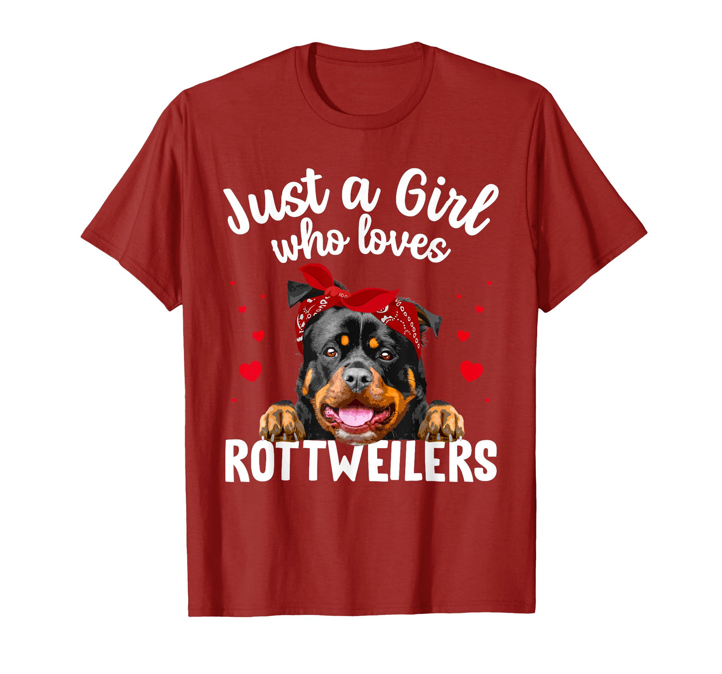 Funny Rottweiler Art For Women Girls Rottie Rottweiler Lover T-Shirt
