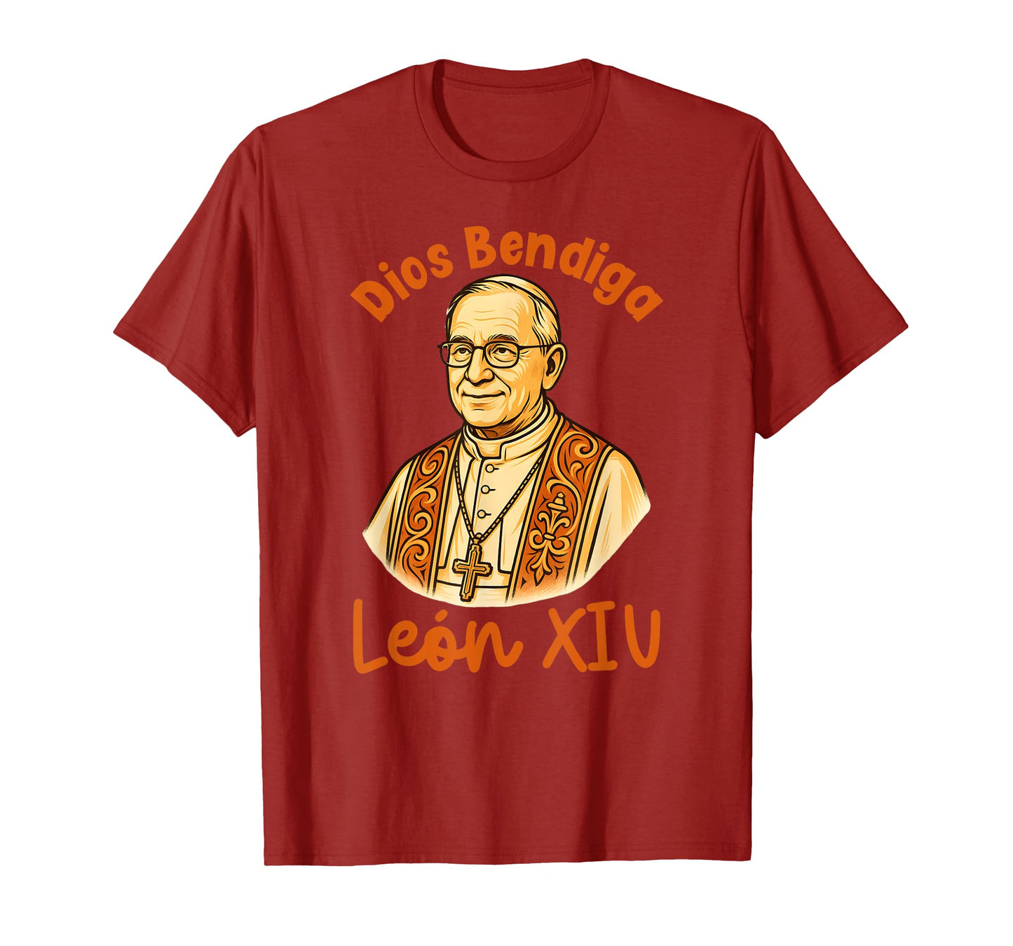 Dios Bendiga Papa Leon XIV in Spanish God Bless Pope Leo XIV T-Shirt