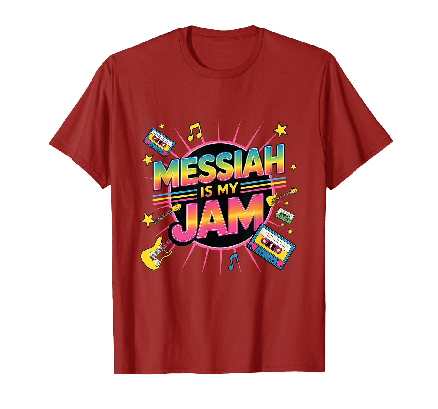 Messiah is My Jam | Retro Christian Music Faith Design T-Shirt