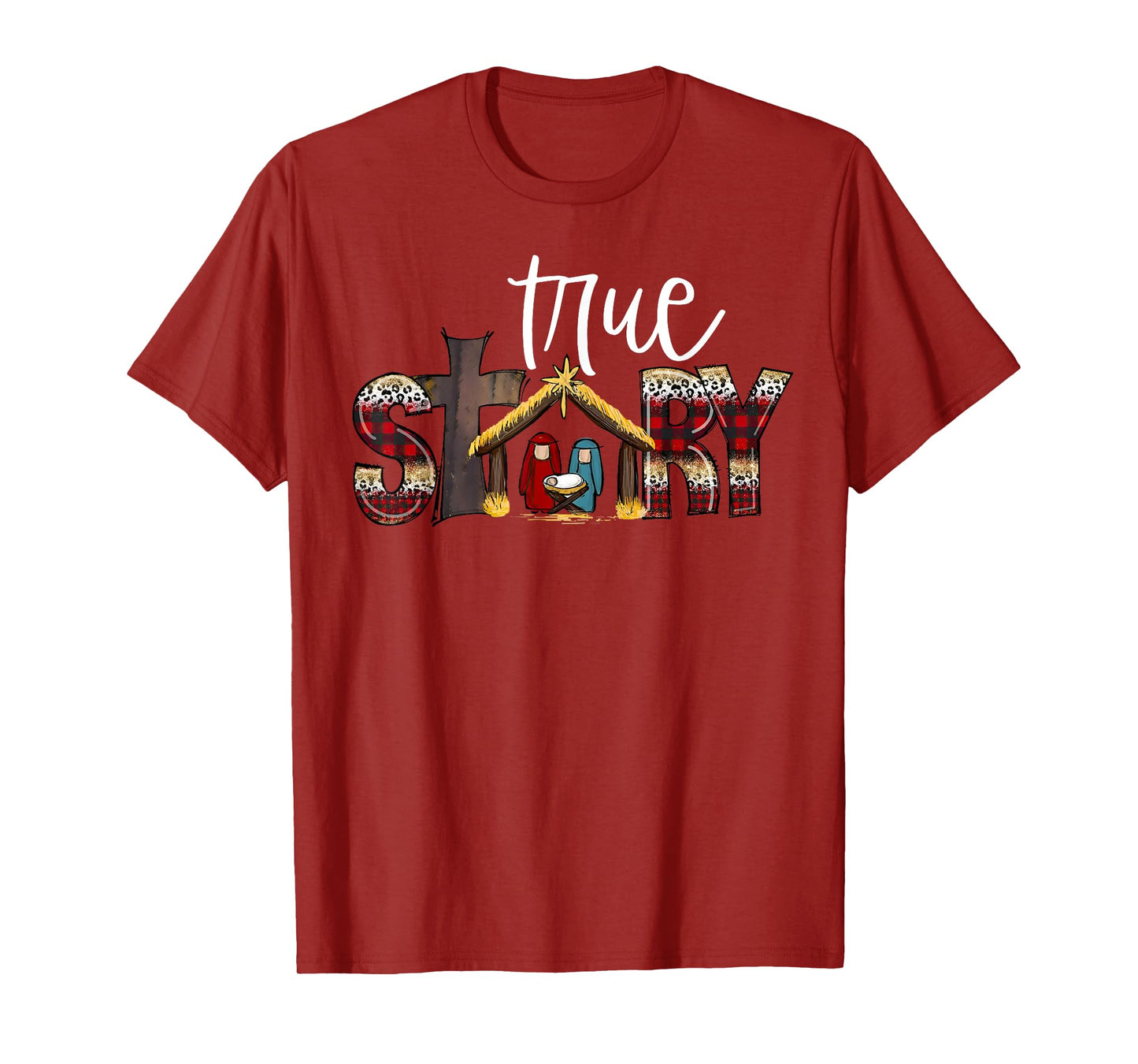 True Story Baby Jesus Bible Christian Faith Christmas Pajama T-Shirt