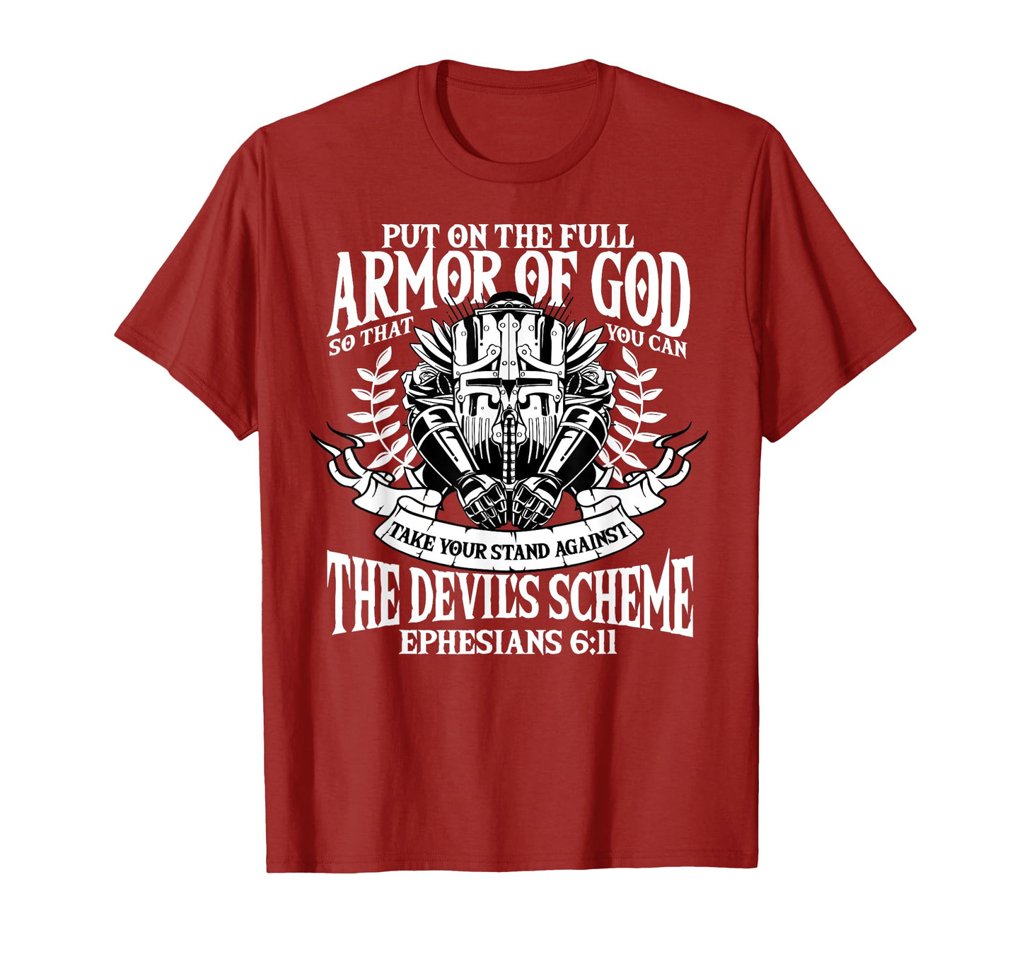 Ephesians 6:11 Armor of God Christian Bible Verse Religious T-Shirt