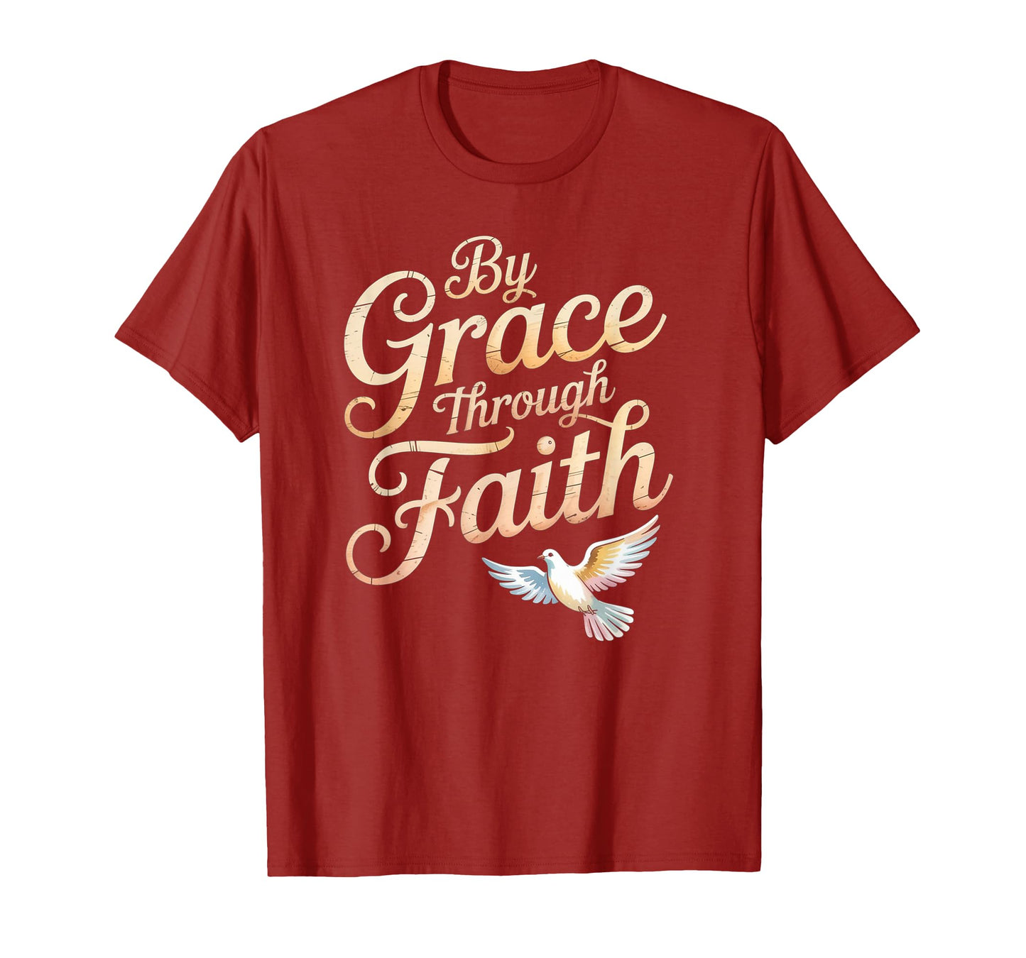 Grace Through Faith Ephesians 2:8-9 Christian Tee T-Shirt