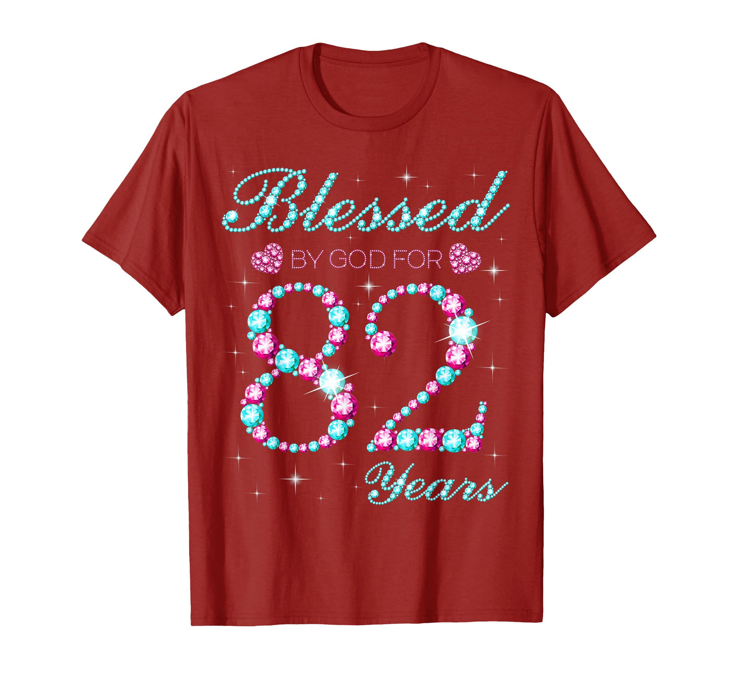 Blessed By God For 82 Years Old 82nd Birthday Party B-day T-Shirt