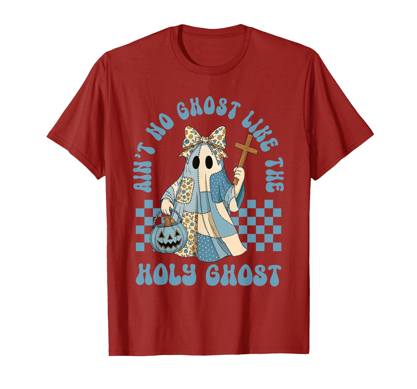 Groovy Aint No Ghost Like The Holy Ghost Christian Halloween T-Shirt