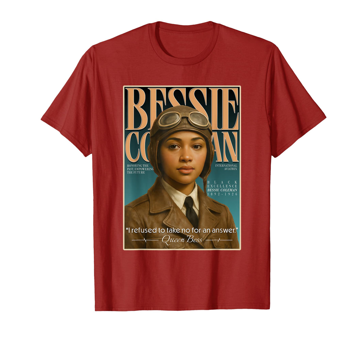 Bessie Coleman – First Black Female Pilot Tribute T-Shirt