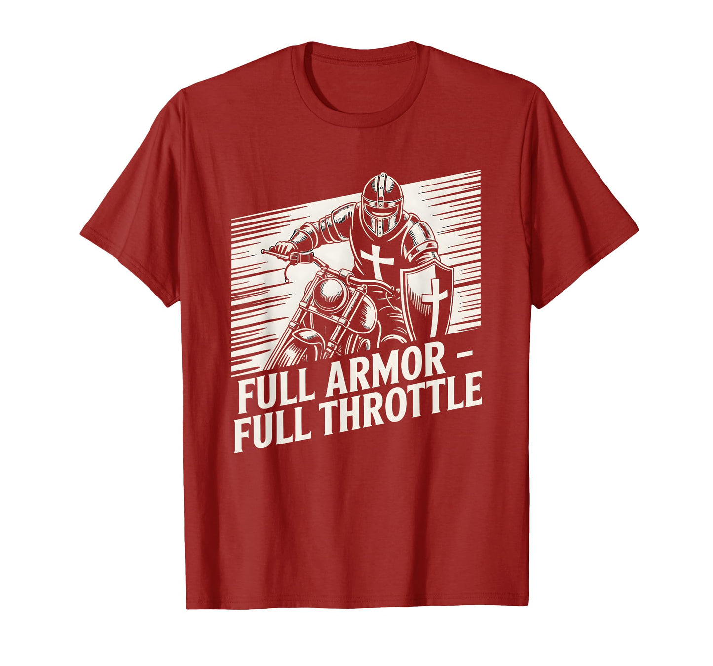 Full Armor Full Throttle Christian Biker T-Shirt