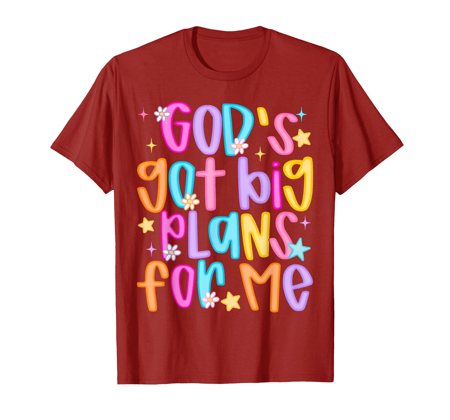 God's Got Big Plans For Me Religious Christian Prayer Kids T-Shirt