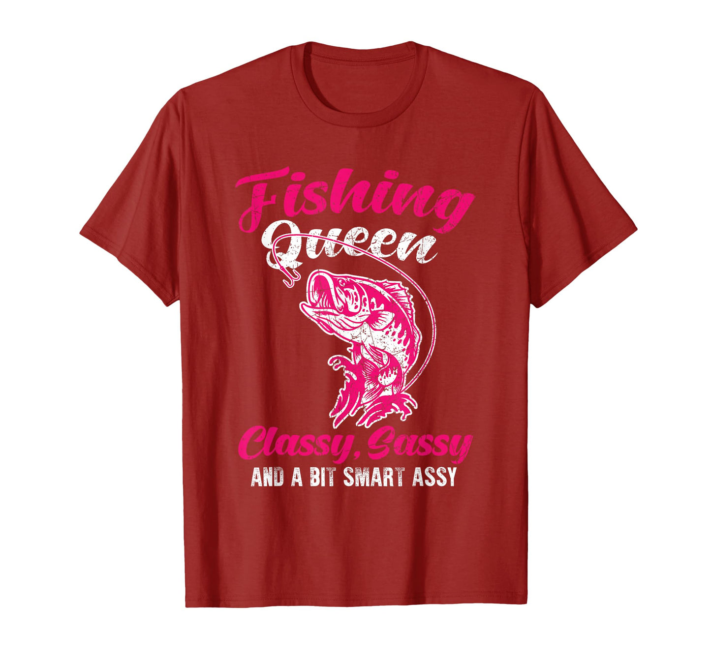 Fishing Queen Classy Funny Ladies Fishing Lovers Women Kids T-Shirt
