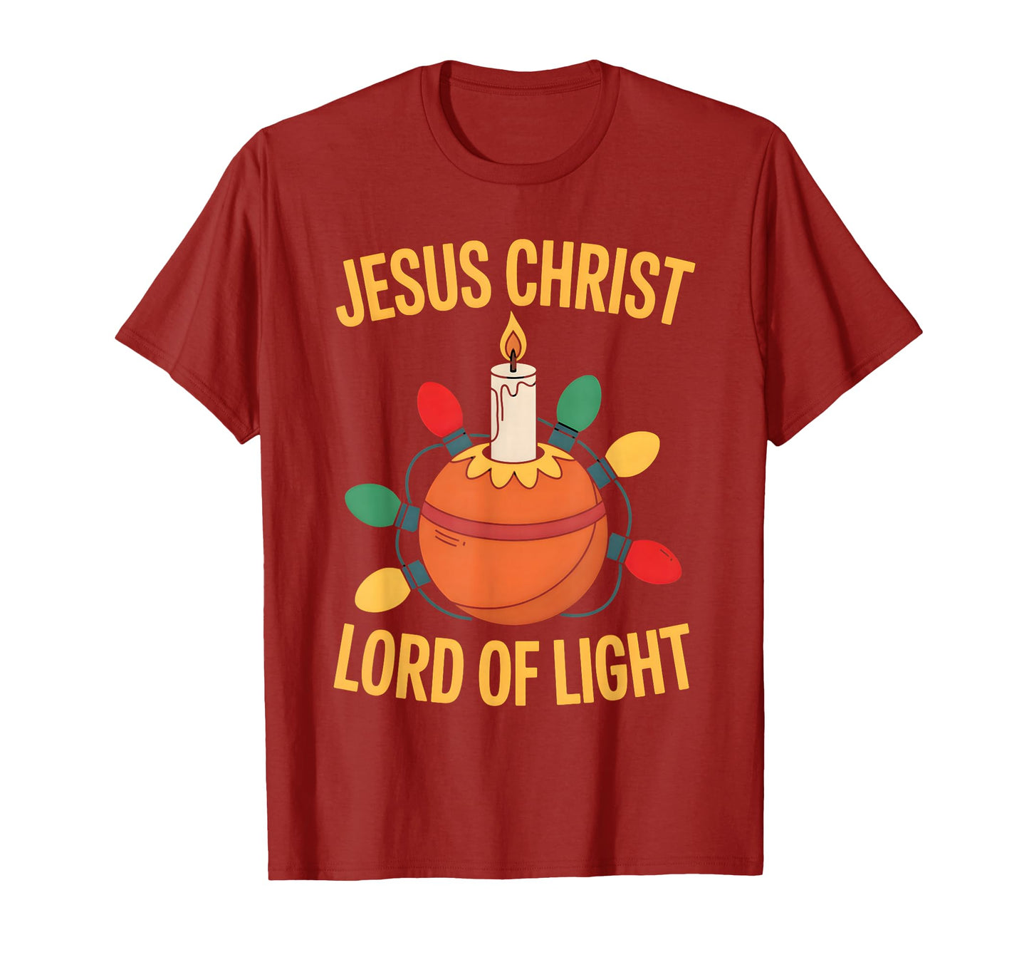 Christingle Christmas Christian Jesus Christ Lord Of Light T-Shirt