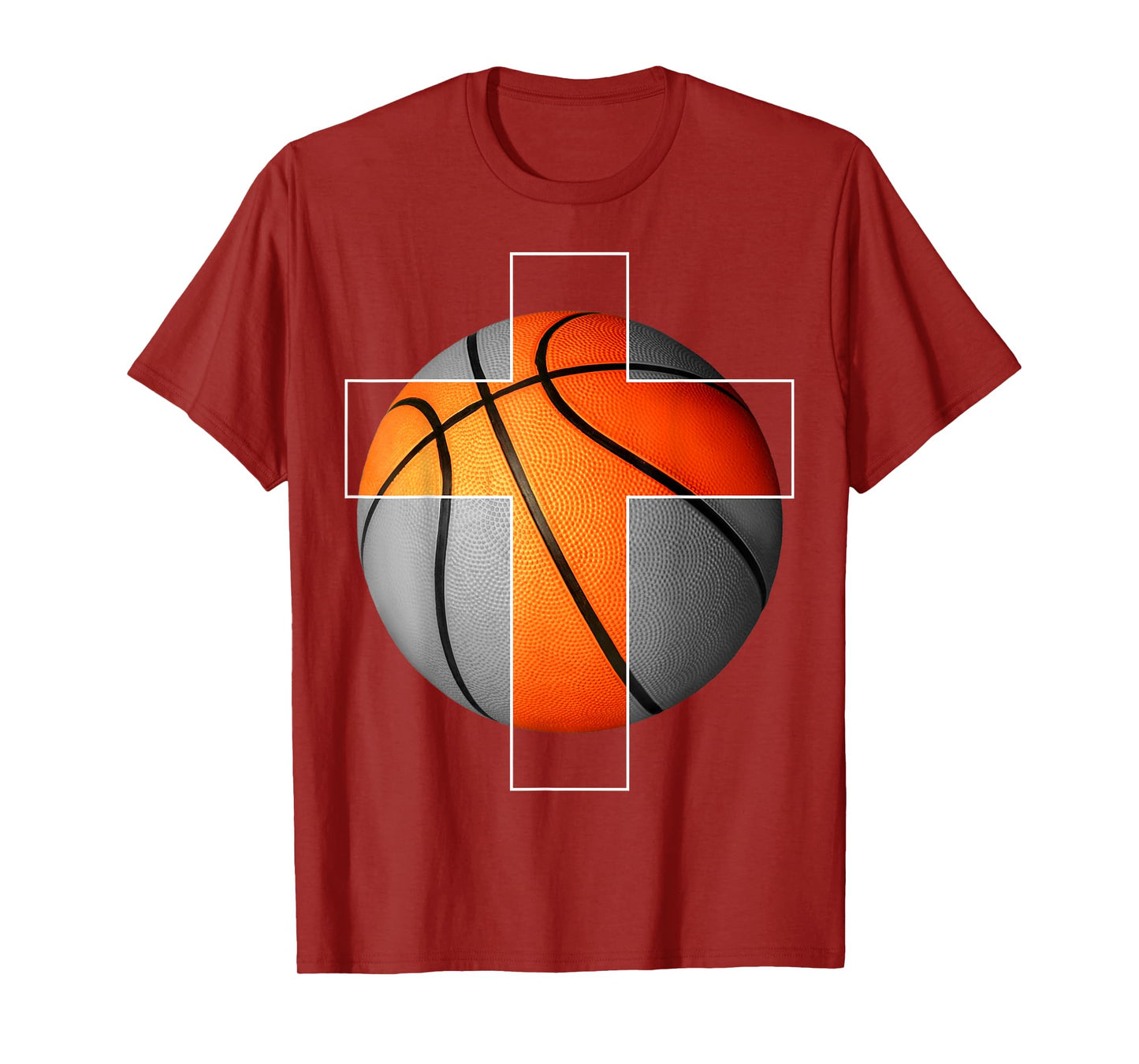 Basketball Christian Cross T-Shirt