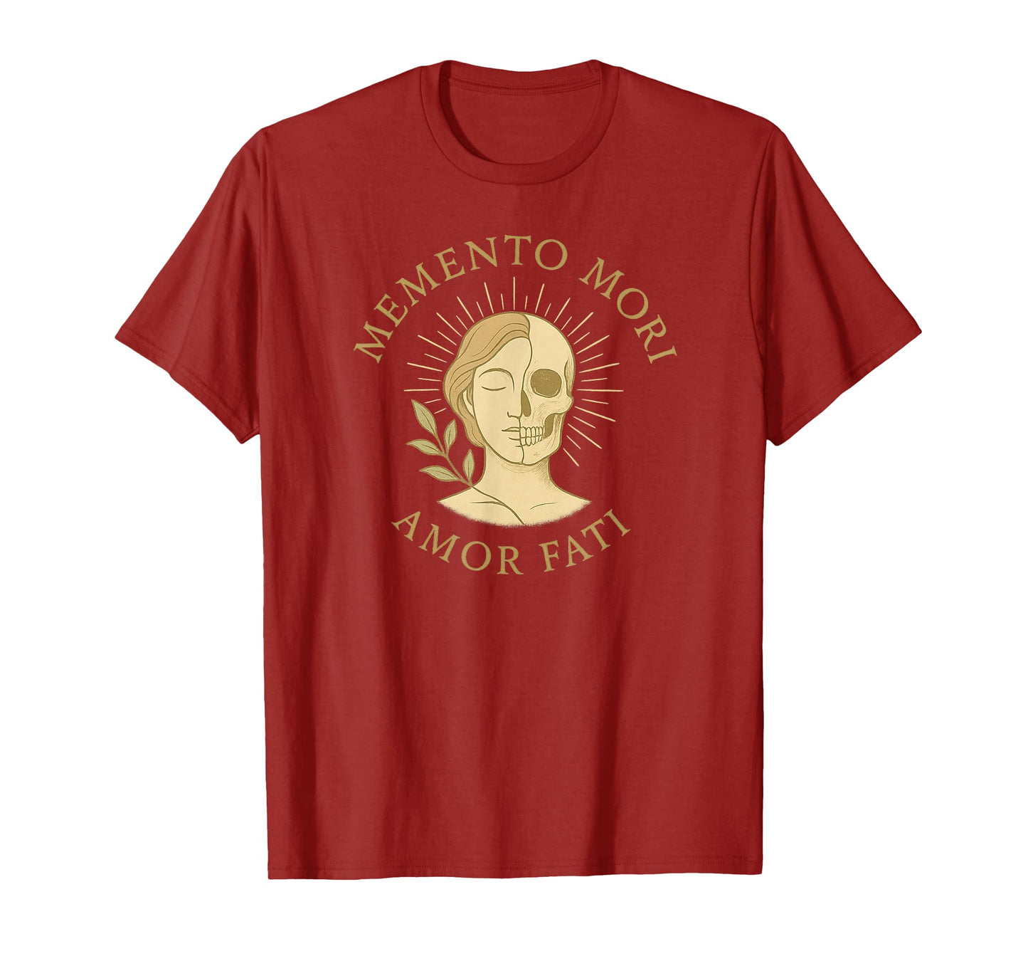 Memento Mori Amor Fati Latin Stoic Quote T-Shirt