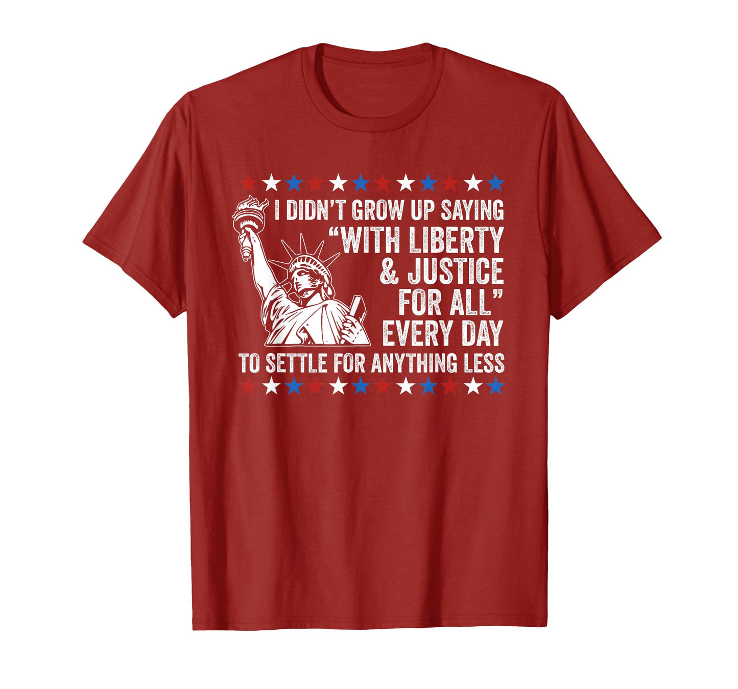 Liberty Justice For All Patriotic 4th Of July T-Shirt