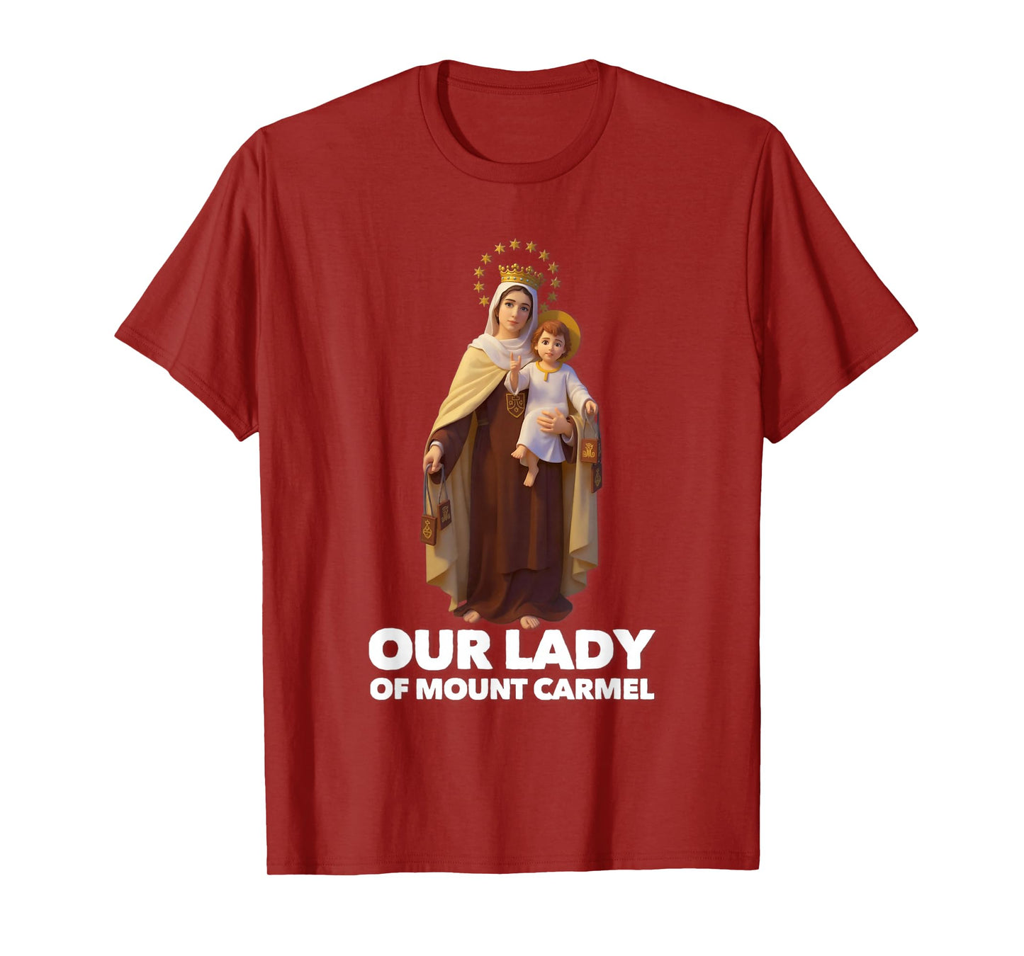 Our Lady of Mount Carmel Marian Catholic T-Shirt