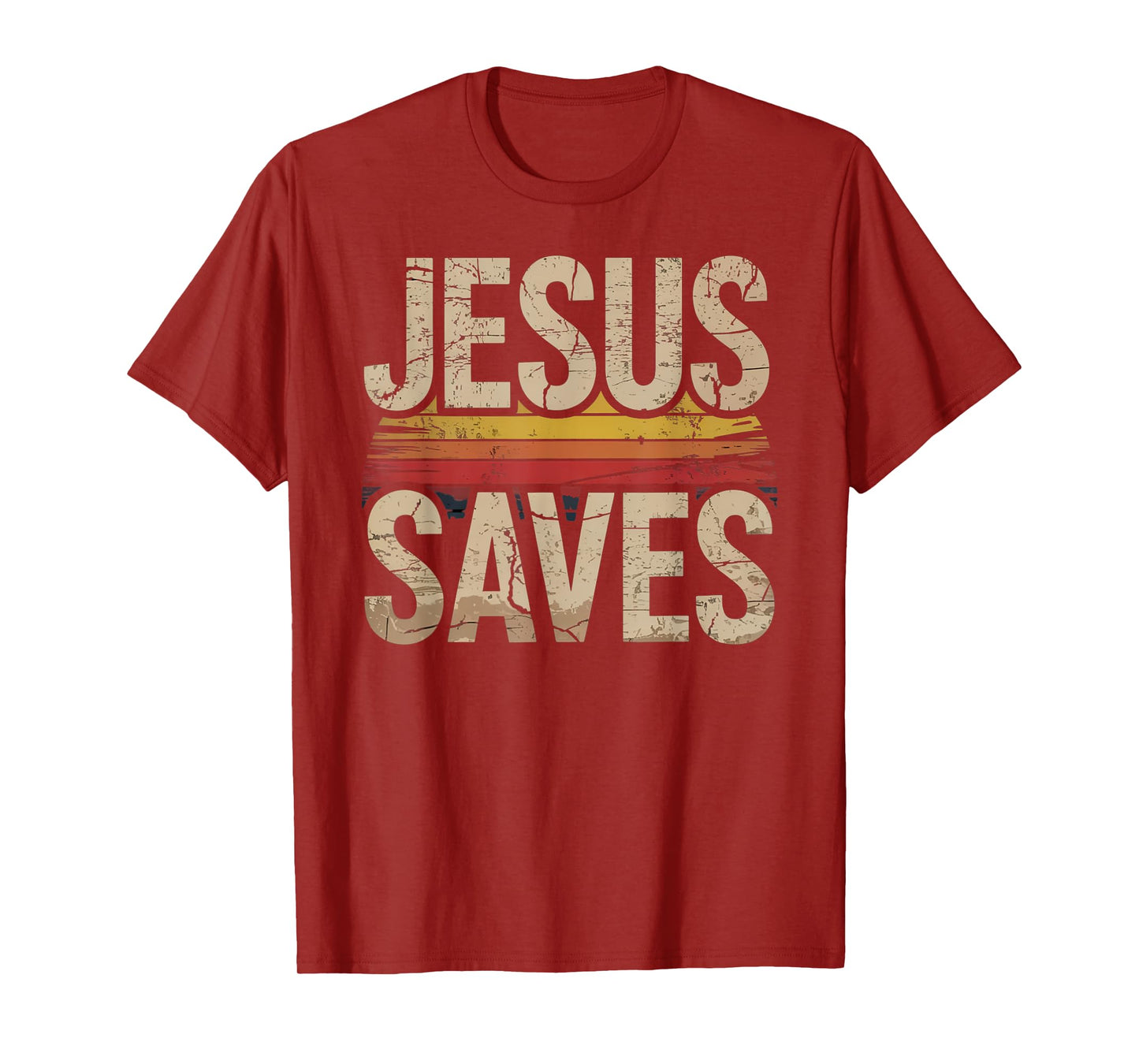 Jesus Saves Cross Christian Religious Faith Mens T-Shirt