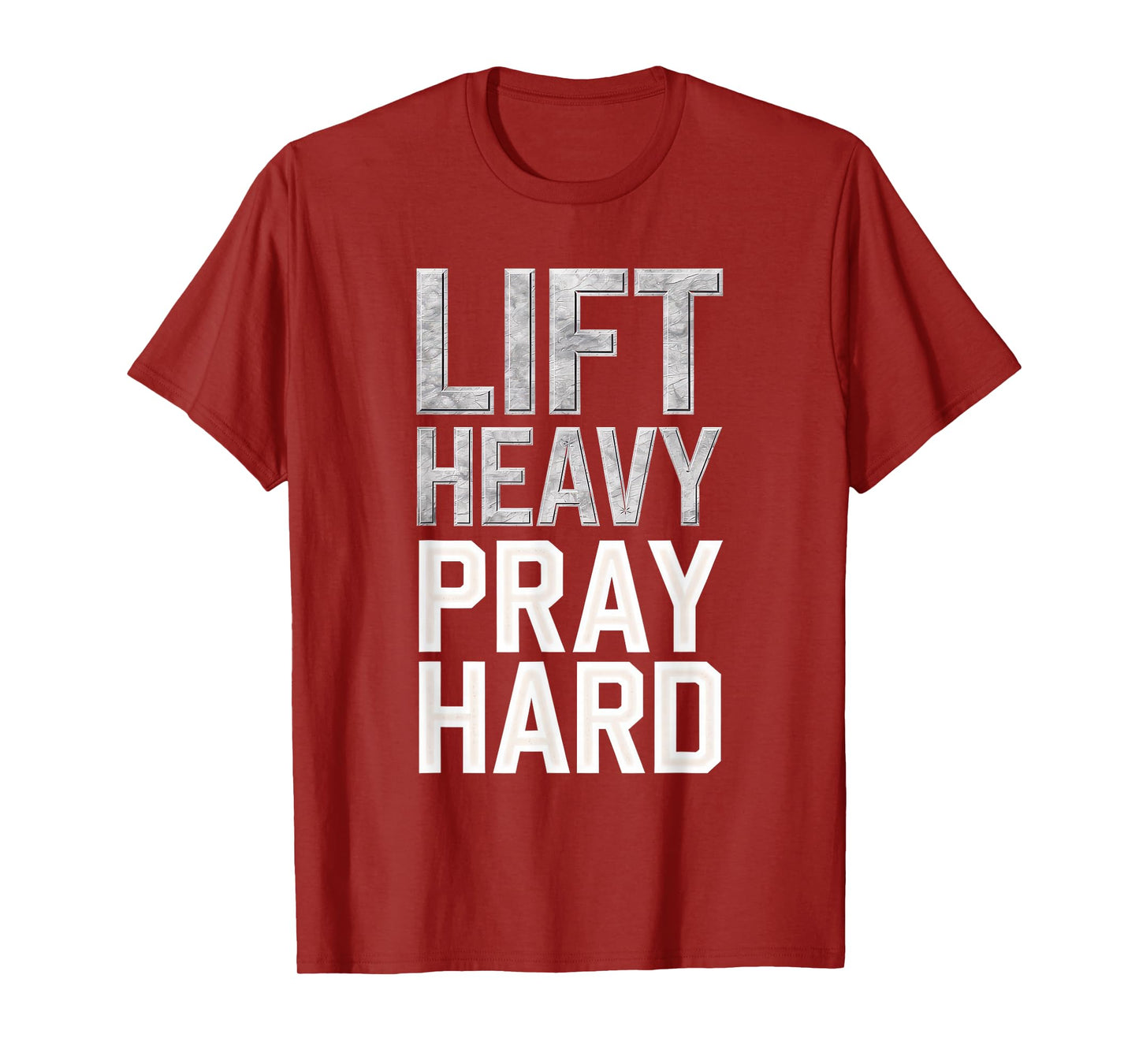 Lift Heavy Pray Hard Tshirt Gym Christian Gift Jesus Faith T-Shirt