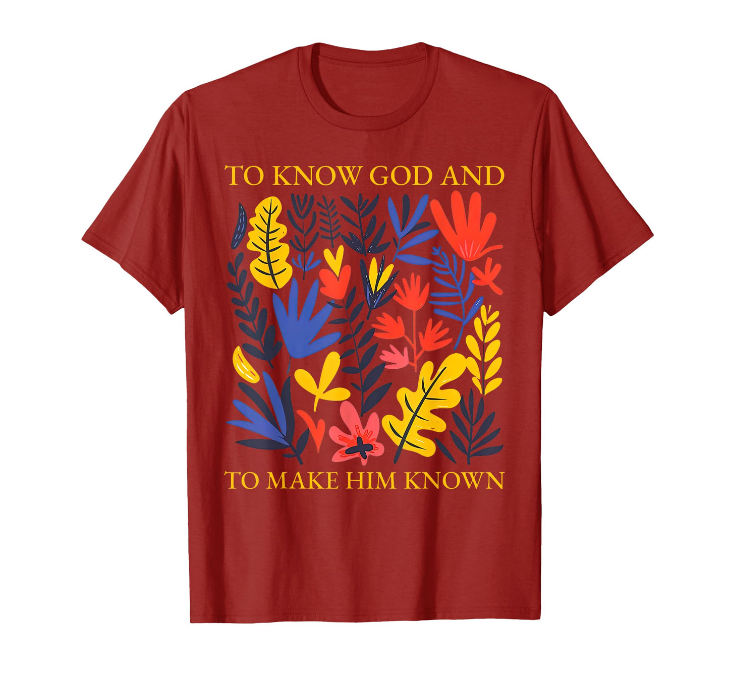 Floral to Know God and to Make Him Known Boho Wildflowers T-Shirt