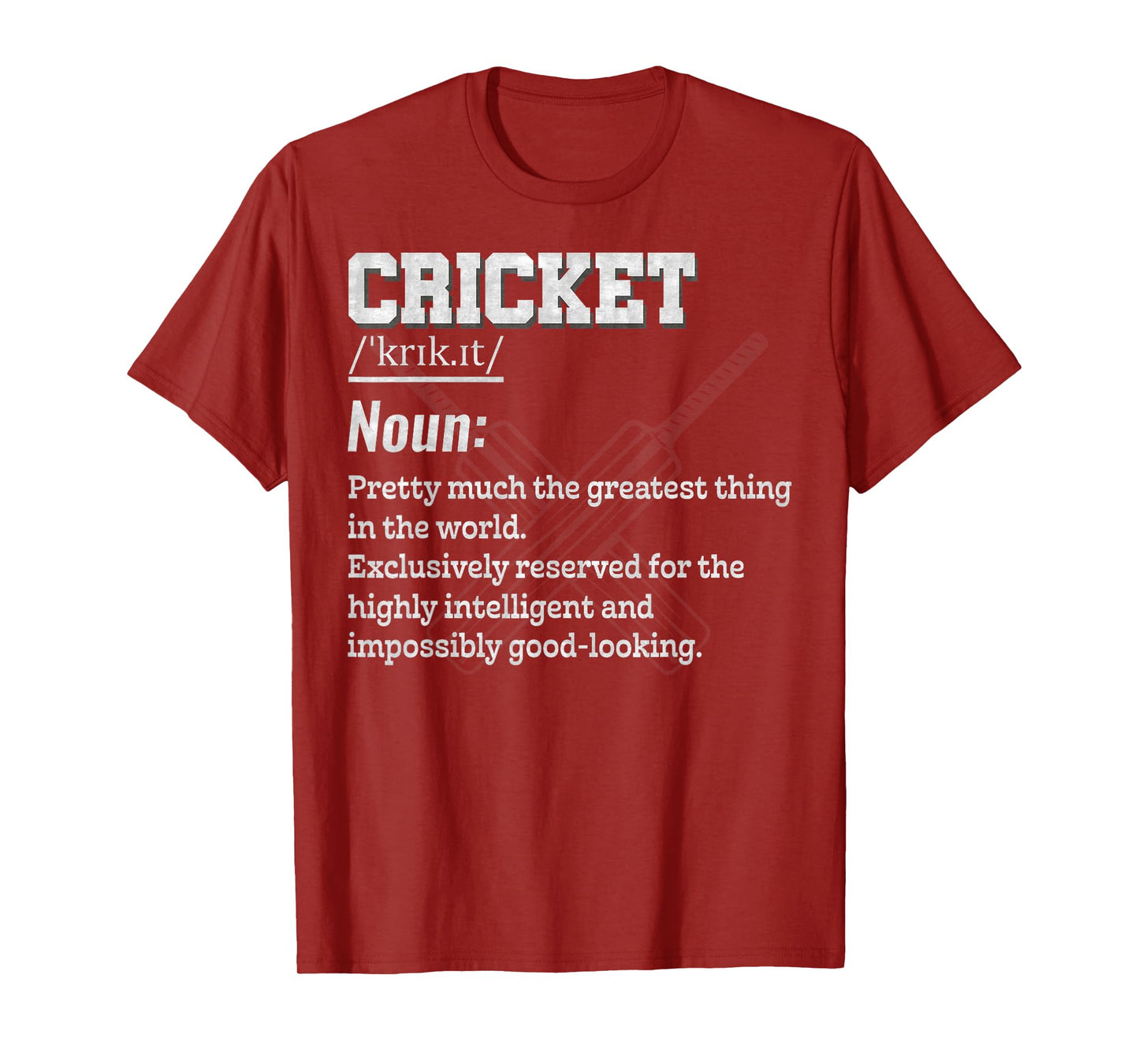 Cricket Definition For Sports Team Cricket Player T-Shirt