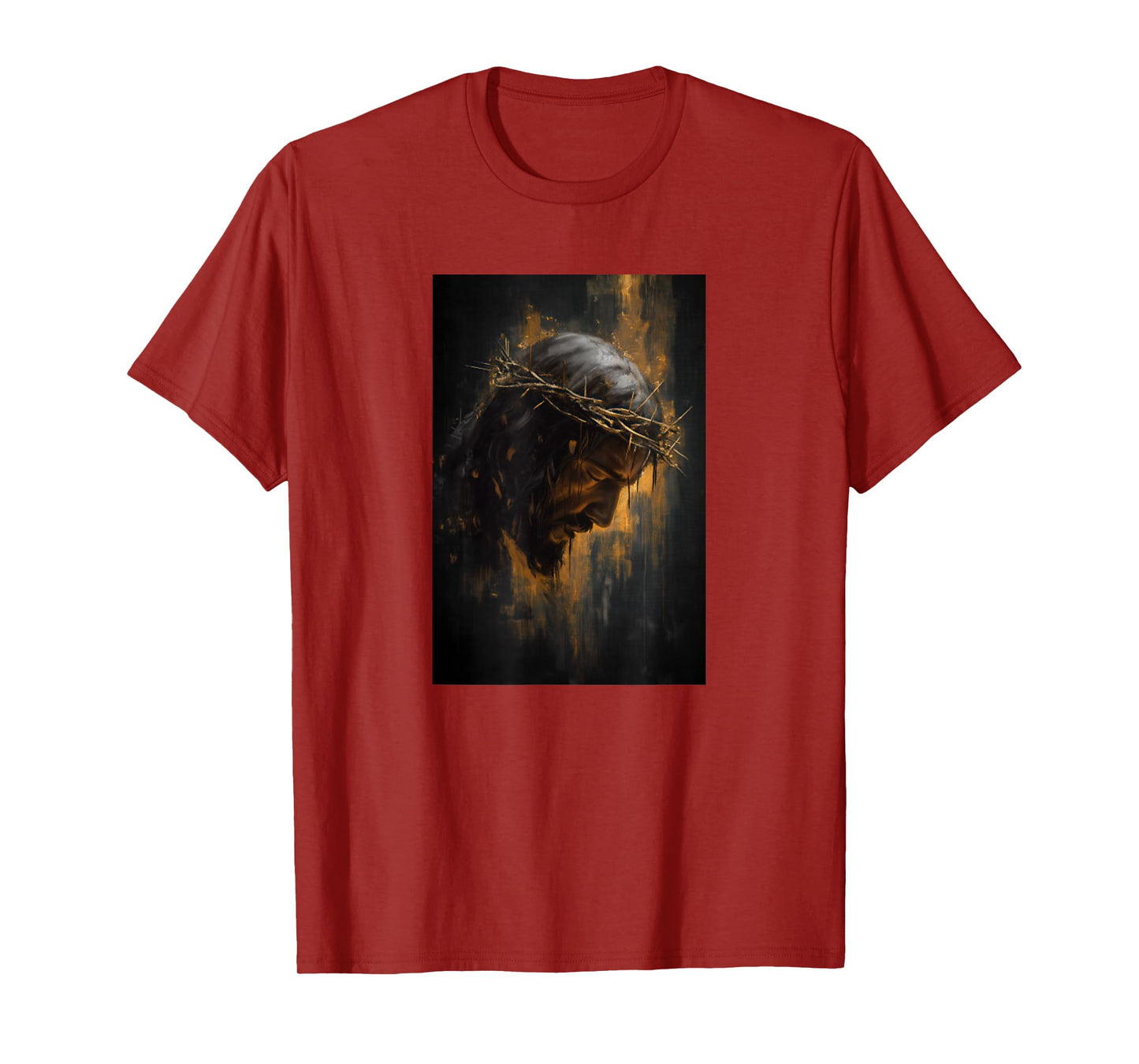 Man of Sorrows Crowned in Thorns Face of Jesus Christ T-Shirt