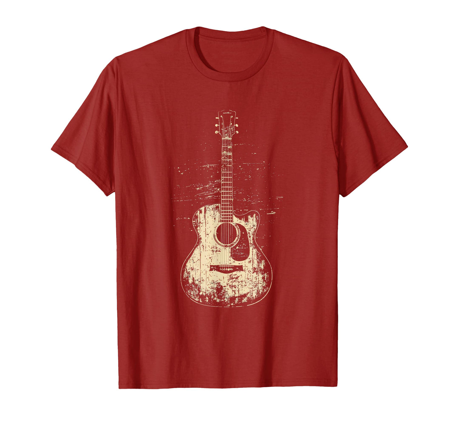 Acoustic Guitar Player Vintage Rock Graphic T-Shirt