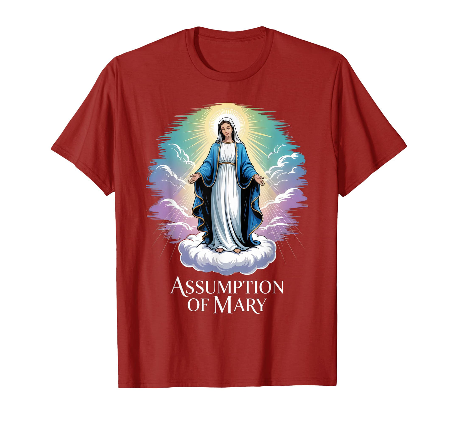 The Assumption of Mary Blessed Mother Catholic Faith T-Shirt