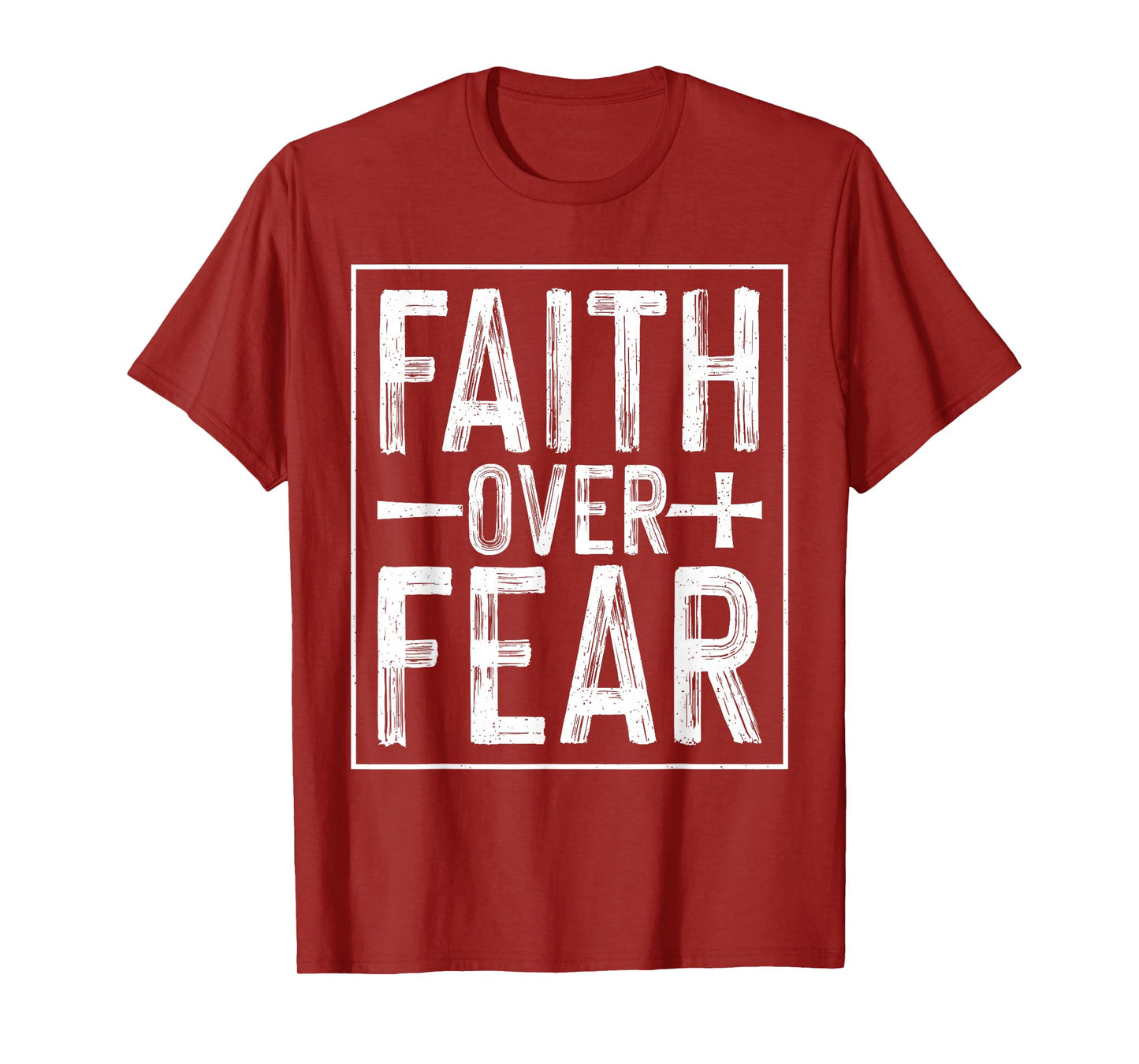 Faith Over Fear Christian - Religious Scripture Bible Verse T-Shirt