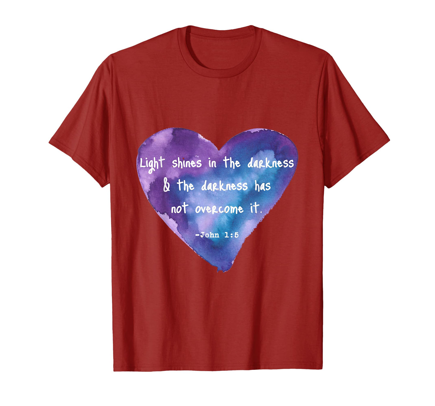 John 1 16 Light Shines in The Darkness Quotes T-Shirt