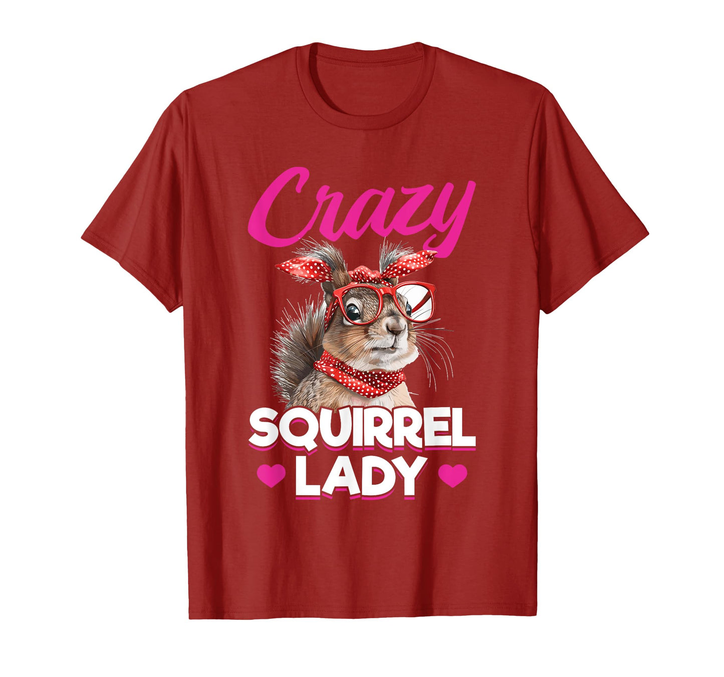 Funny Squirrel Animal Crazy Squirrel Lady T-Shirt