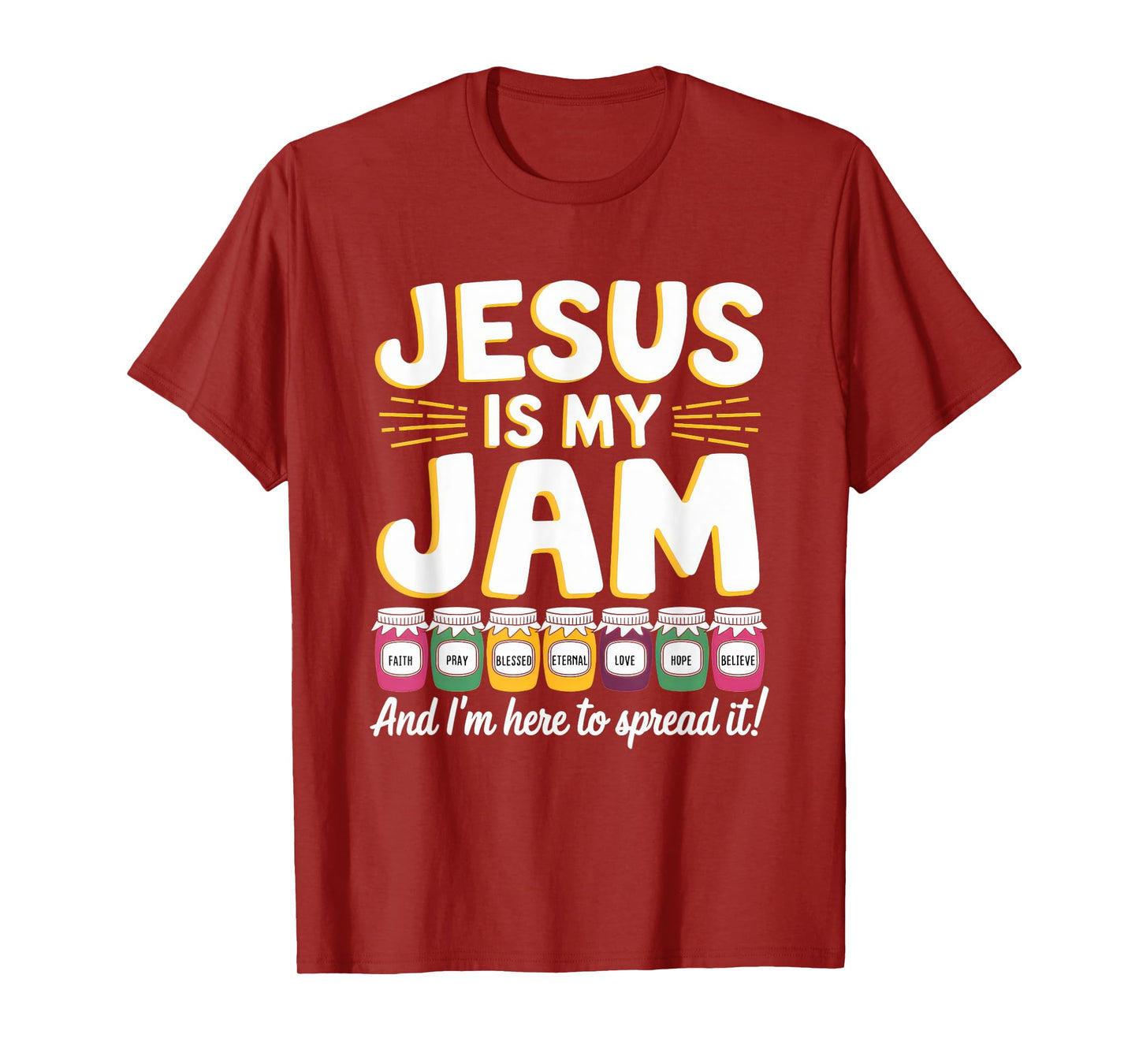 Jesus is My Jam Tshirt Men Women Christian Bible Verse T-Shirt
