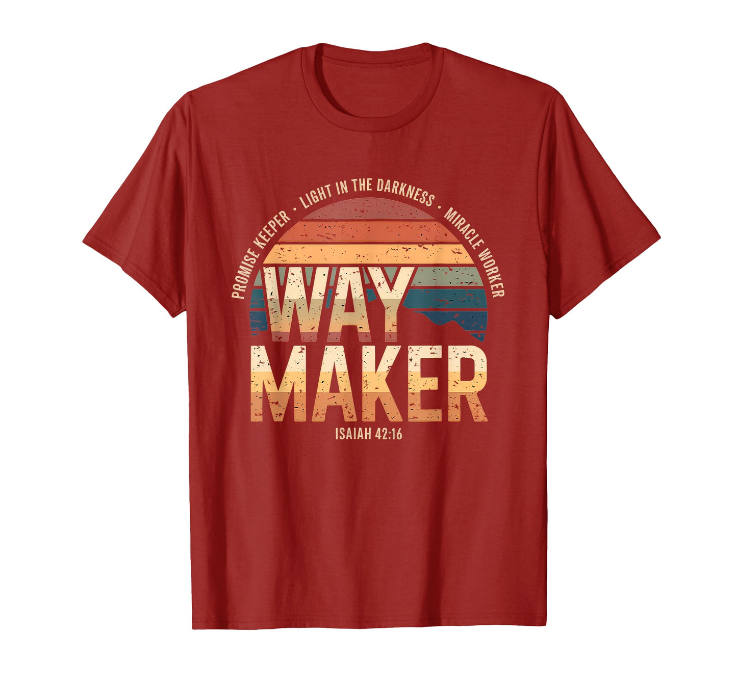 Waymaker Tshirt Promise Keeper Miracle Worker God Christian T-Shirt