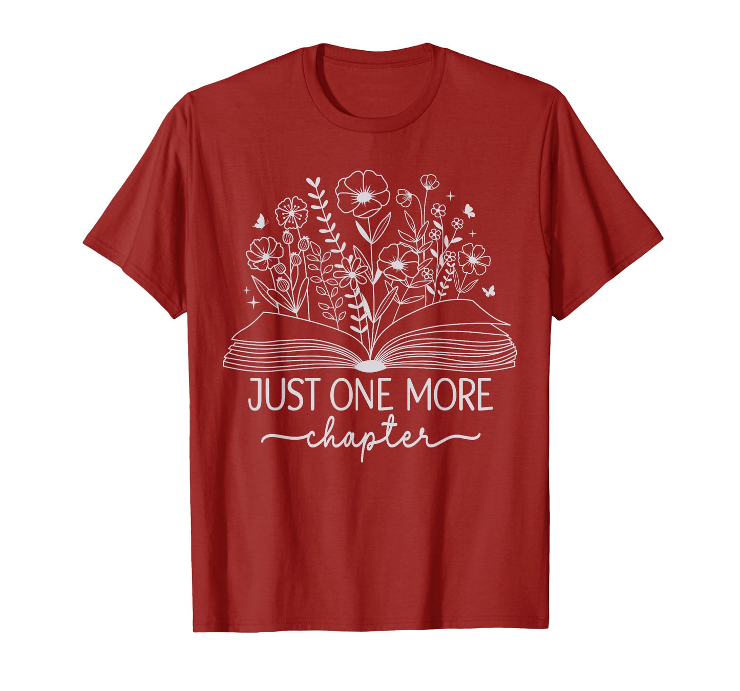 Just One More Chapter Bookish Book Reading Purple Lavender T-Shirt