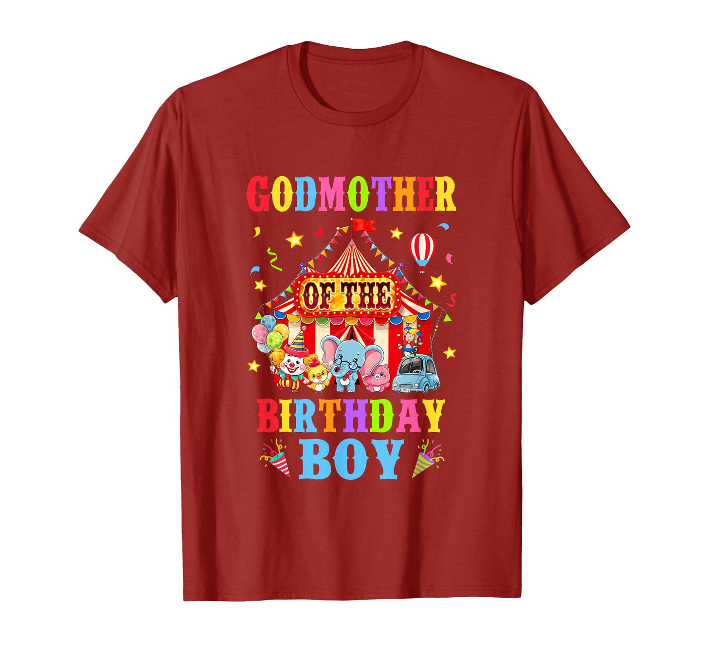 Godmother Of The Birthday For Boy Circus Carnival Theme T-Shirt