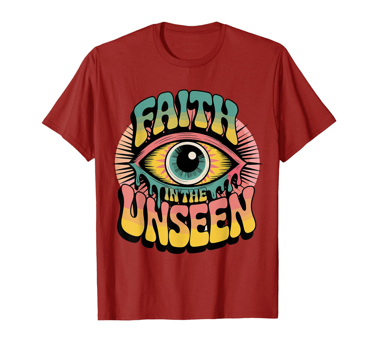 Faith in The Unseen Retro Psychedelic T-Shirt