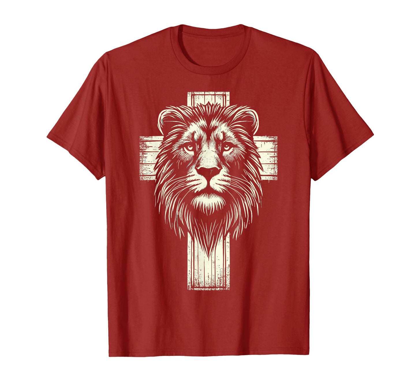 Lion of Judah Christian Lion Cross T-Shirt